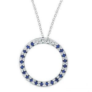 0.25 Carat Diamond & Sapphire pendant